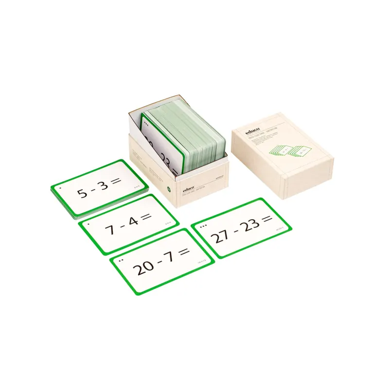 Jeu de Cartes de Soustraction - Flash Cards Educo