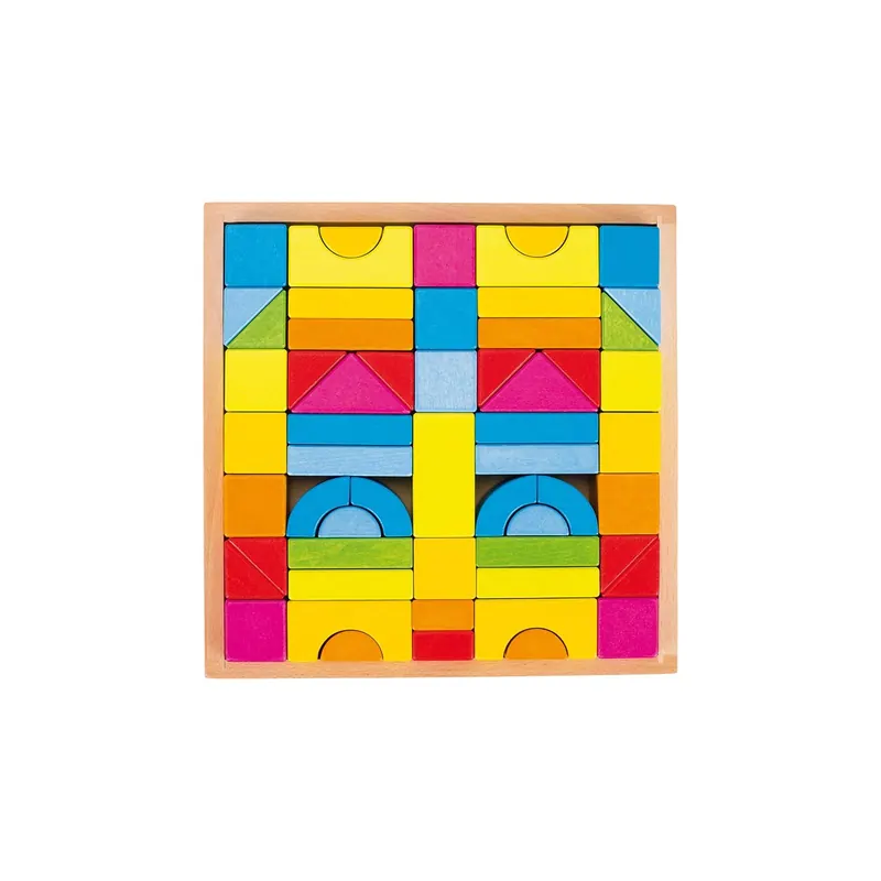 Jeu de construction arches et formes géométriques (bois)