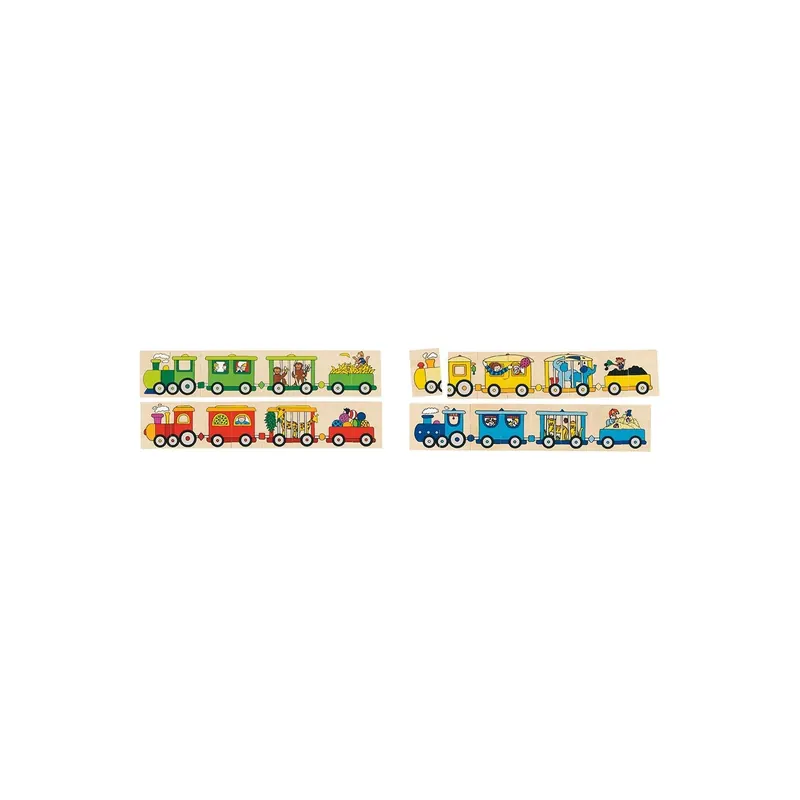 Jeu de mémo locomotives - Tri des couleurs