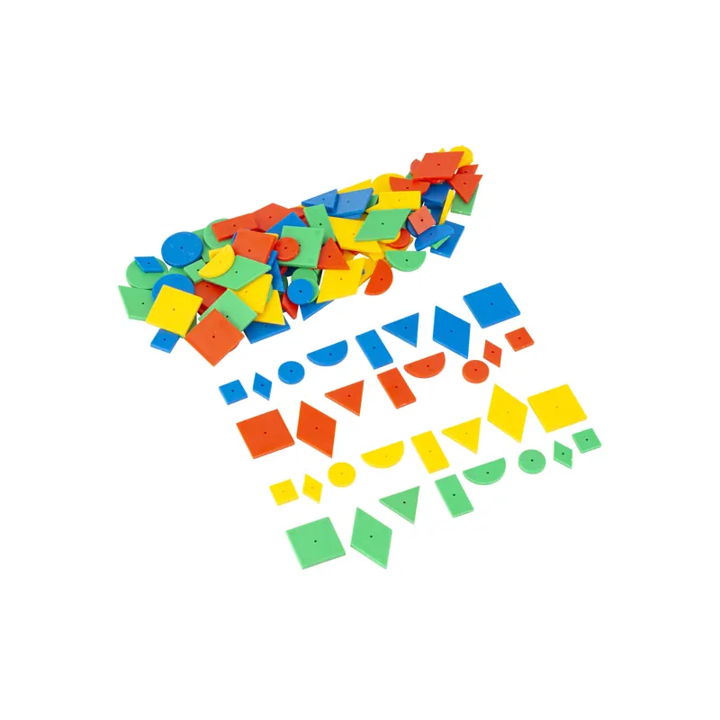 Jeu du marteau - set de 144 figures géométriques en plastique - Educo E522357