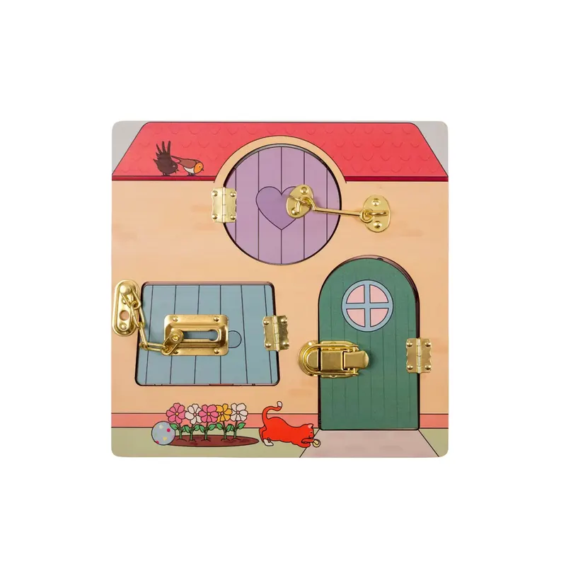 Jeu Éducatif Maison à Loquets Educo - Serrures & Éveil Sensoriel