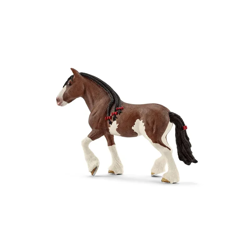 Jument Clydesdale - Figurine Schleich 13809 - Cheval de Trait Écossais Géant