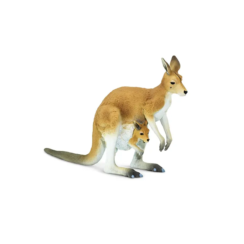 Kangourou avec son bébé dans la poche figurine Safari Ltd® 100108