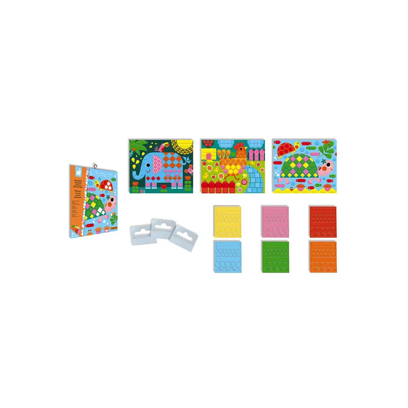 Kit Créatif Mosaïques Animaux - Janod gommettes