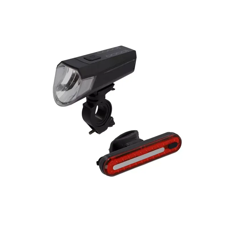 Kit d'éclairage vélo AV/AR à LED rechargeable
