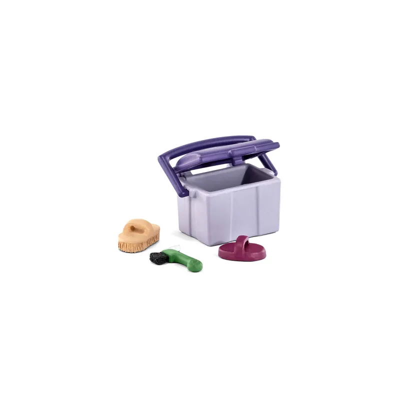 Kit de soin pour chevaux Schleich 42283 - Accessoires Équestres Détaillés