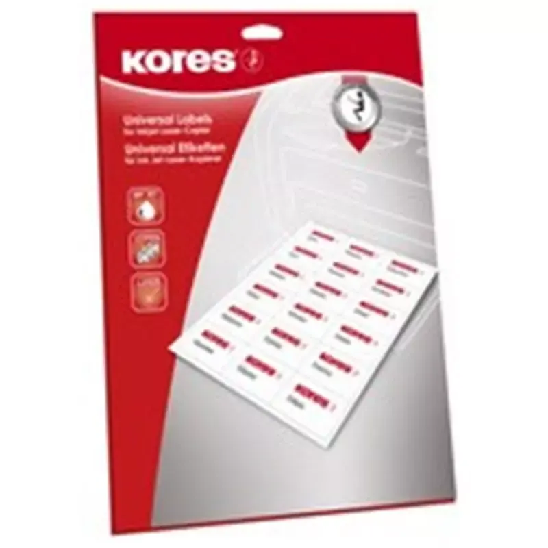 Kores étiquettes à affranchir - 130 x 40 mm - blanc