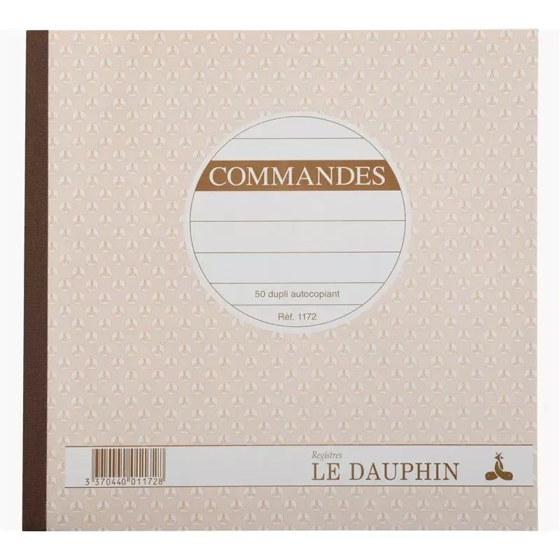 Le Dauphin - Manifold Commandes autocopiant dupli 210 x 210 mm - 50 feuillets numérotés