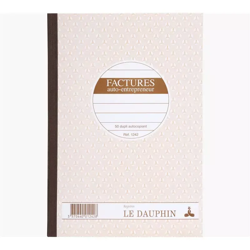 Le Dauphin - Manifold Factures Micro-Entrepreneur autocopiant A5 - 50 duplicata