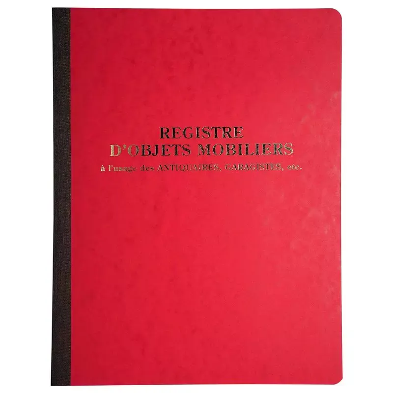 Le Dauphin - Registre d'Objets Mobiliers - Piqûre 80 pages - 315 x 245 mm - Couleurs aléatoires