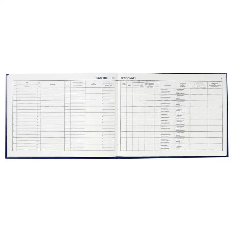Le Dauphin - Registre du personnel brochure 240 x 320 mm, 80 pages, couverture rigide