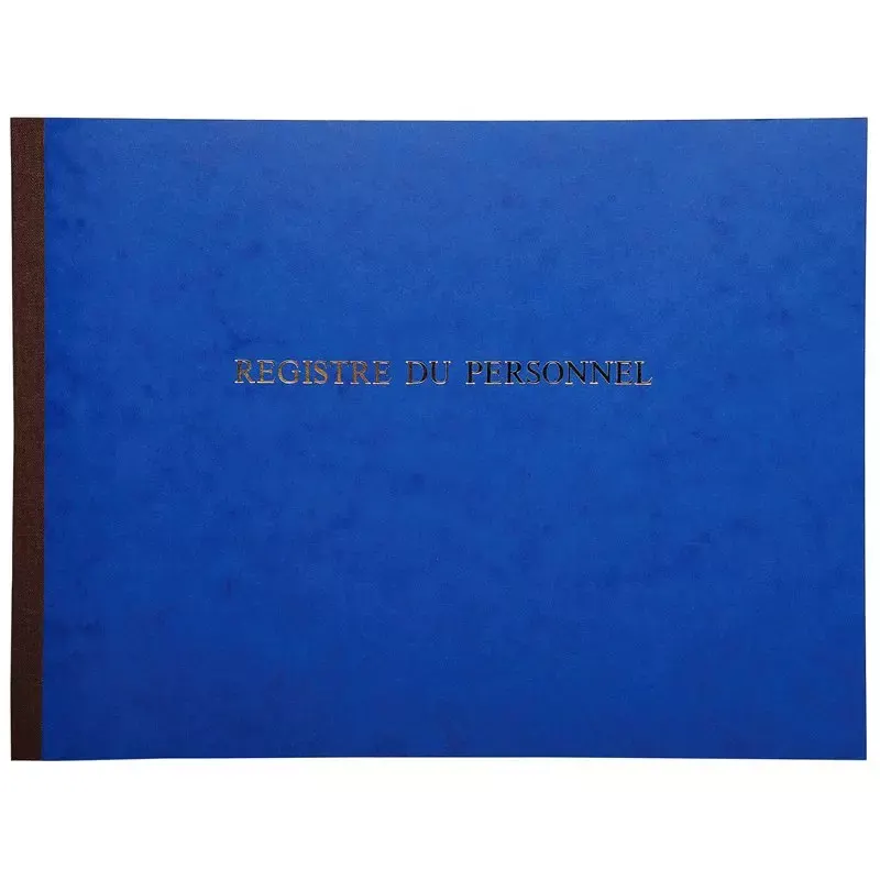 Le Dauphin - Registre du personnel, piqûre 240 x 320 mm, 52 pages, couverture bleue