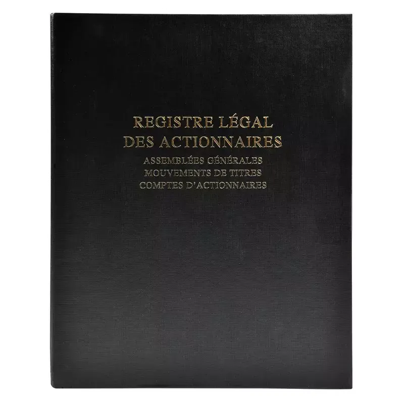 Le Dauphin - Registre Légal des Actionnaires 100 feuillets - Format A4