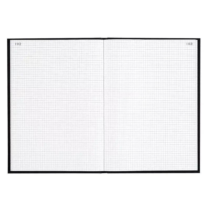 Le Dauphin - Registre quadrillé 5x5 - A4 - 300 pages folio - Couverture toile noire