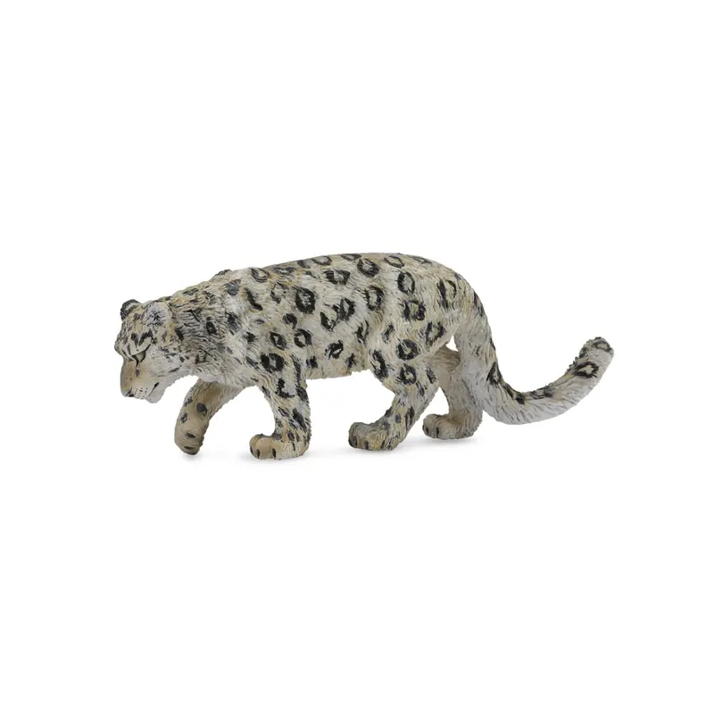 Léopard des neiges - Figurine  Collecta 88496 - Réplique réaliste de la panthère des montagnes