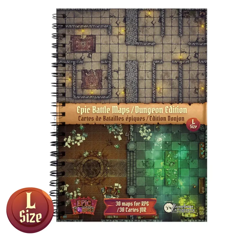Livre Plateau de Jeu - Epic Battle Mats : Édition Donjons - Taille L