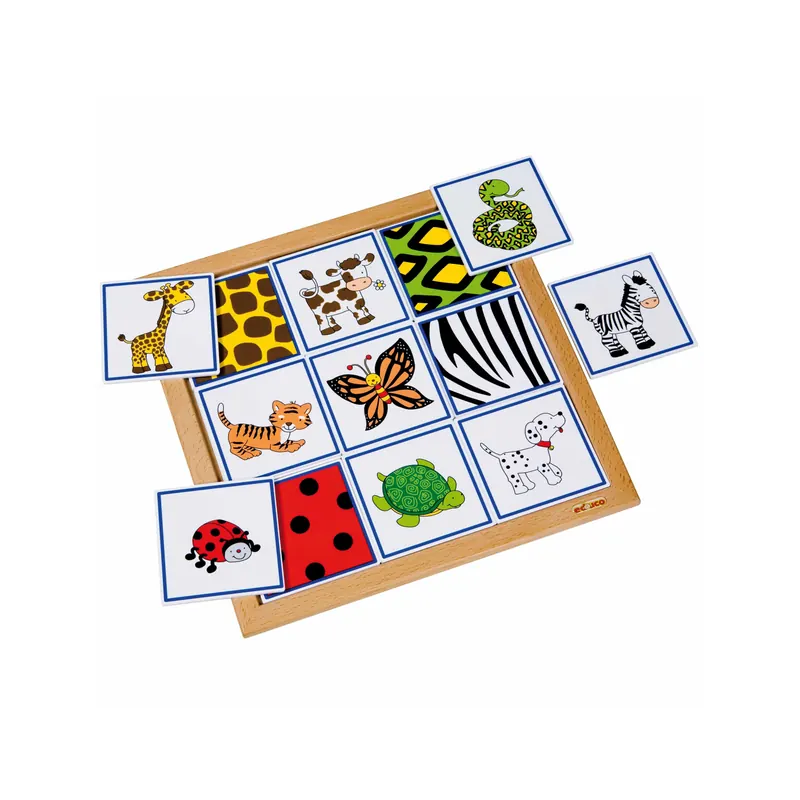 Loto de tri animaux et leurs peaux - Educo E523075