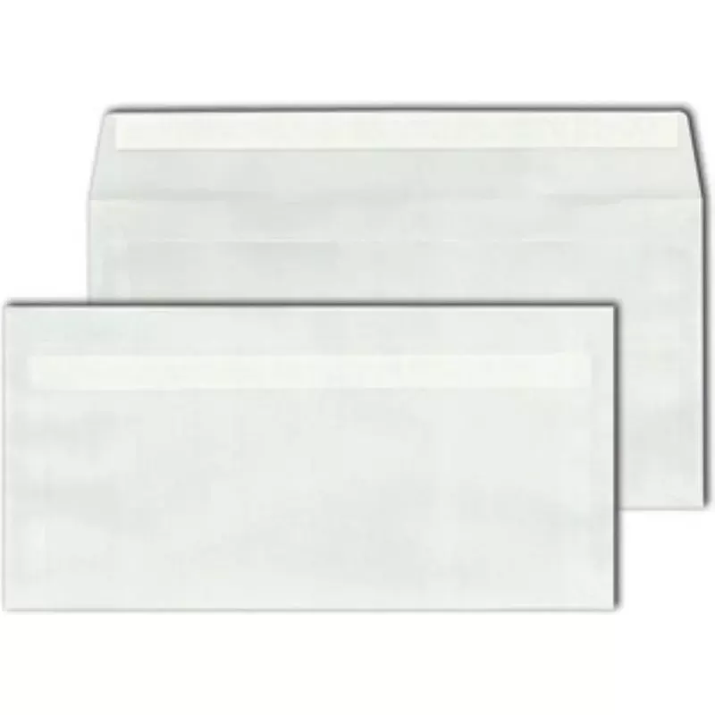 MAILmedia enveloppe DL - blanc transparent - sans fenêtre