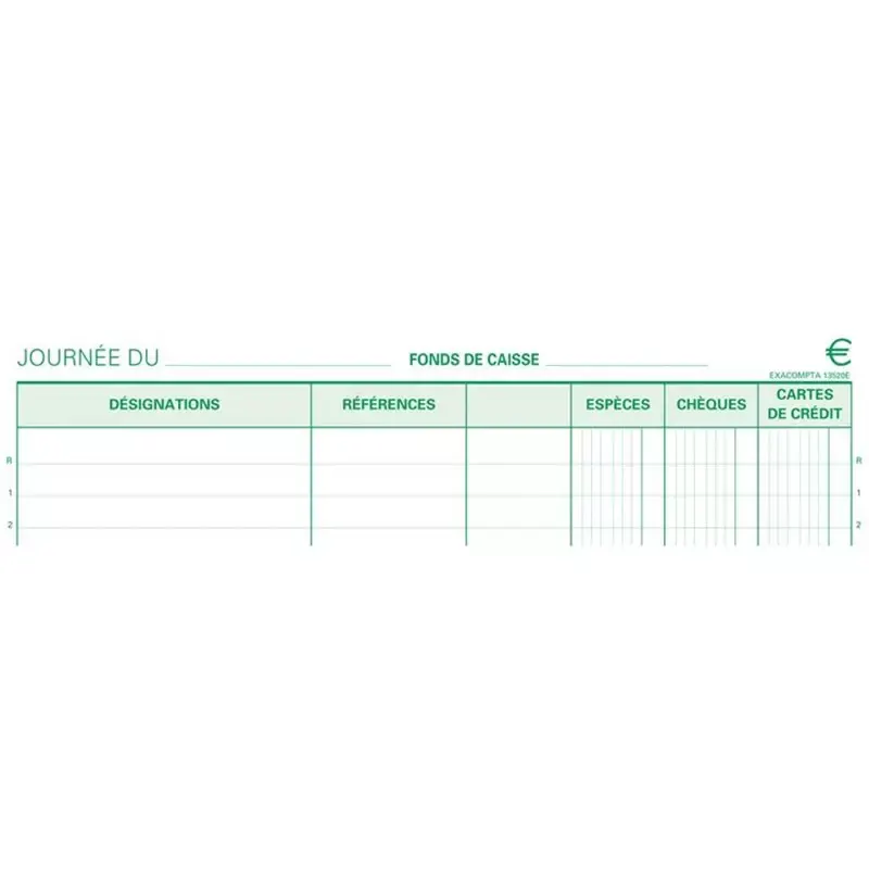 Manifold Encaissement - A4 - 50 feuillets dupli autocopiants - EXACOMPTA