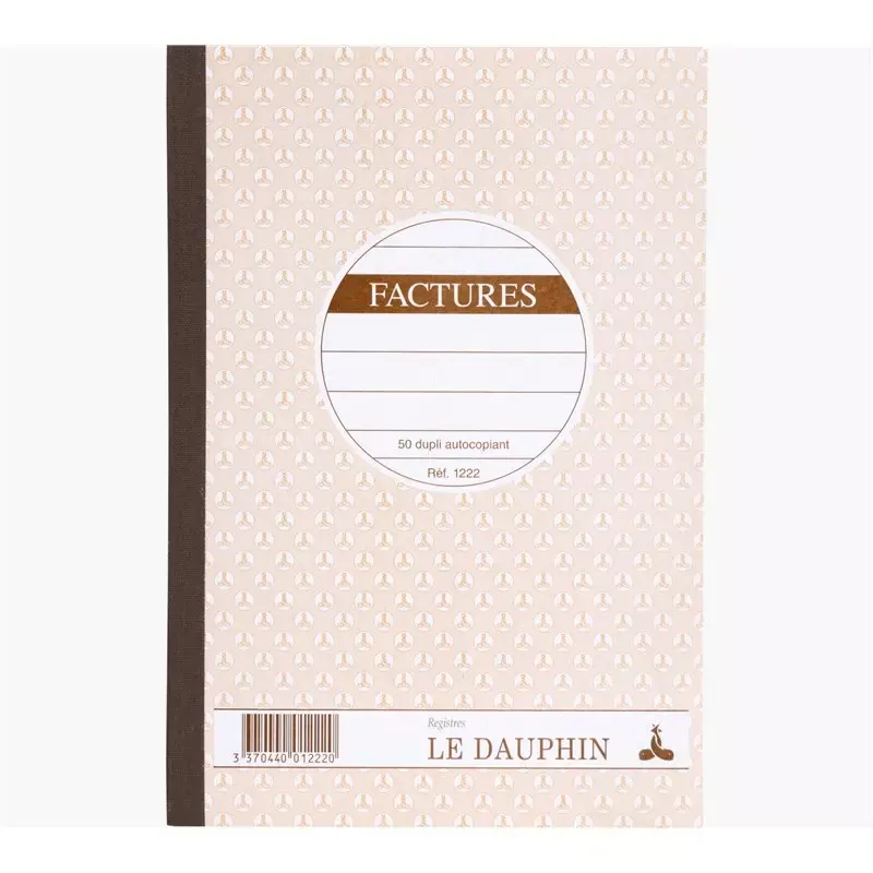 Manifold Factures Le Dauphin - A5 (210 x 148 mm) - 50 feuillets dupli autocopiants