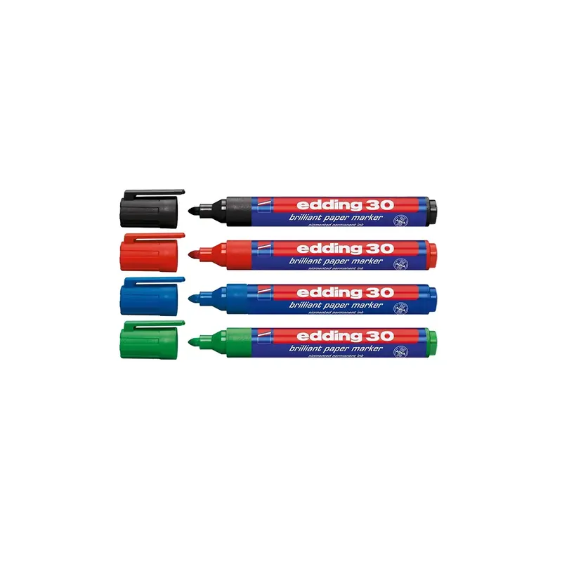 Marqueurs écologiques Edding 30, assortiment 4 couleurs