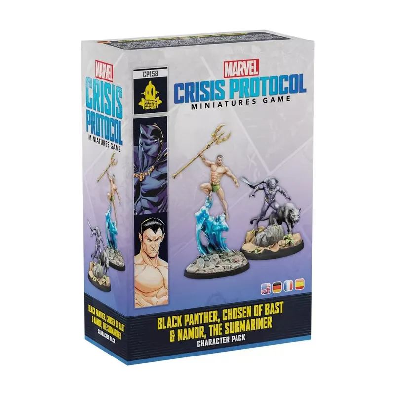 Marvel Crisis Protocol : Black Panther, Chosen of Bast & Namor, The Submariner - Character Pack