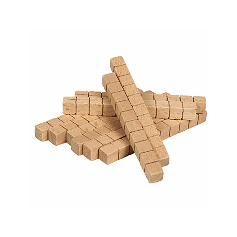 Matériel système décimal : 100 dizaines en bois - Educo Base 10 Dienes