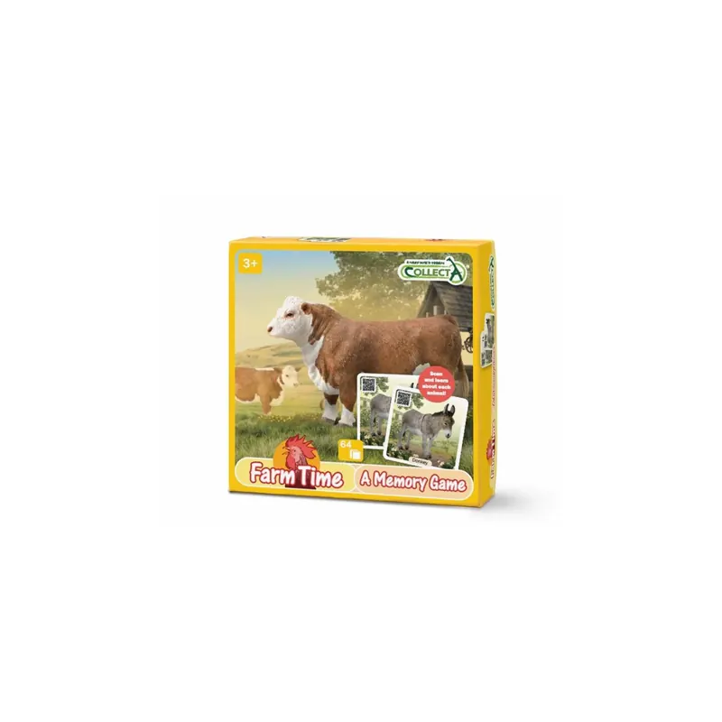 Mémo Animaux de la Ferme CollectA – Apprendre et Jouer avec les Animaux
