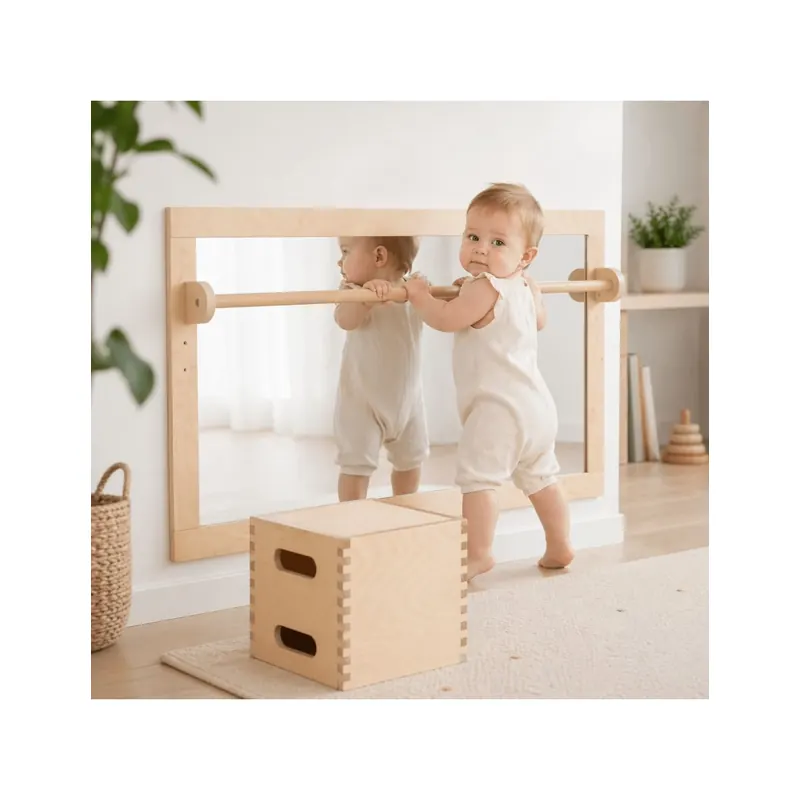 Miroir de motricité avec barre de traction — Éveil moteur & schéma corporel