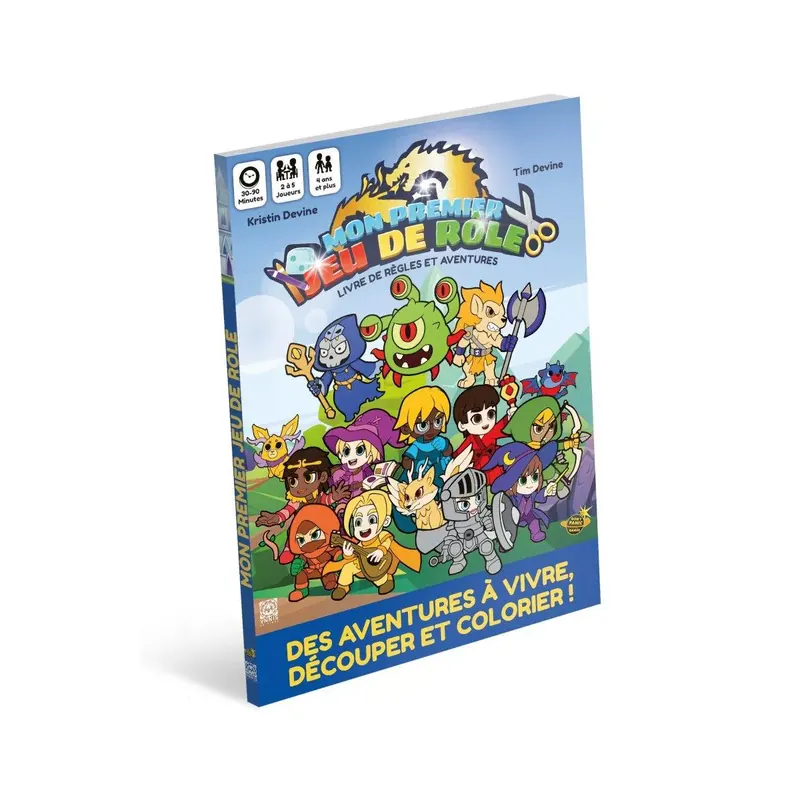 Mon Premier Jeu de Rôle - Une Aventure à Colorier : Livre de règles