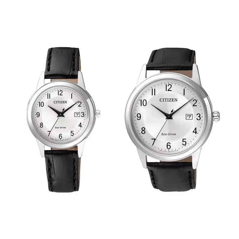 Montre solaire à bracelet cuir