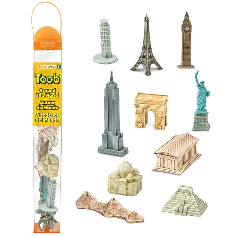 Monuments du monde 2 – Tube de 10 mini figurines Safari Ltd® 679604
