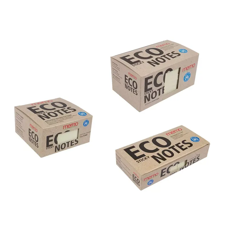 Notes repositionnable recyclées Memo