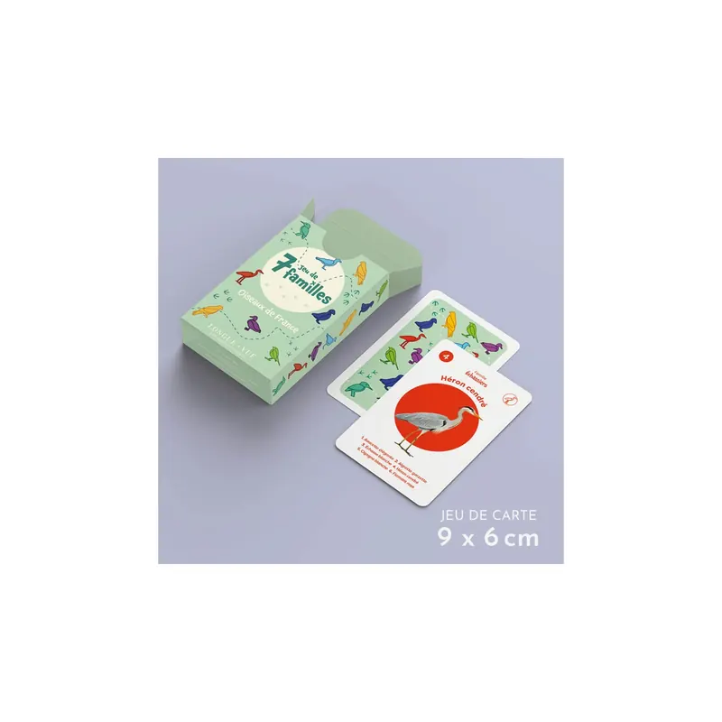 Oiseaux de France - Jeu de Cartes 7 Familles