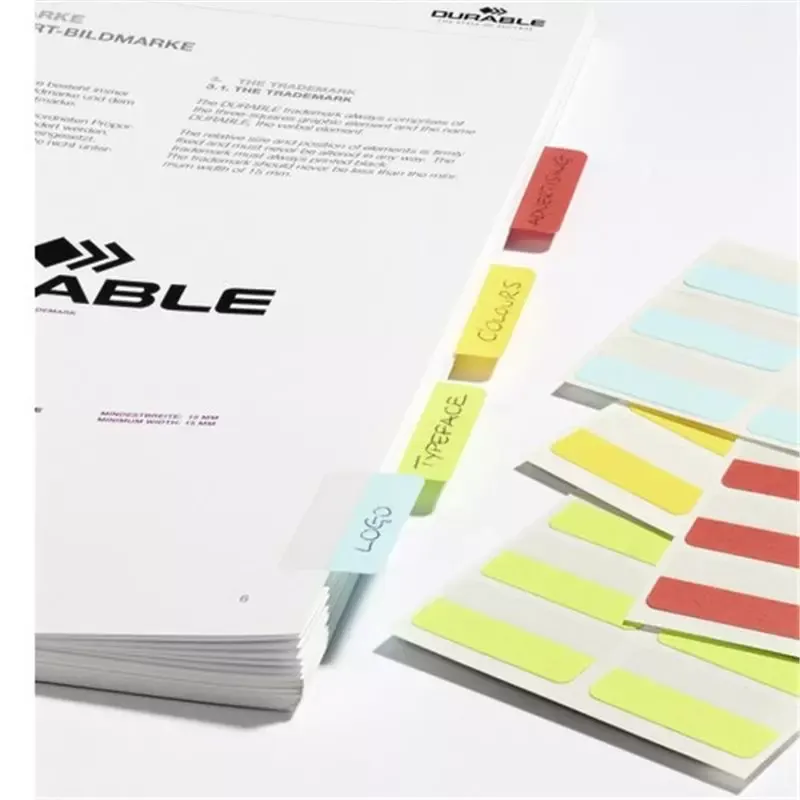 Onglet index repositionnables et inscriptibles Quick Tab - assorti