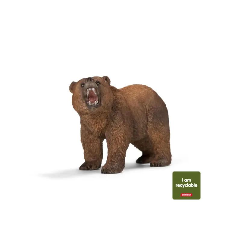 Ours grizzly Schleich 14685 - Figurine réaliste pour découvrir ce géant des montagnes