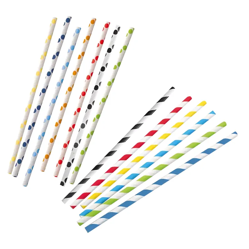 Pailles droites en papier