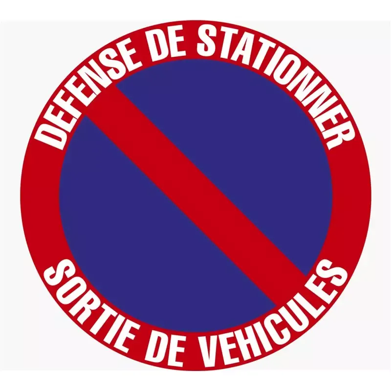 Panneau de signalisation "Défense de stationner"