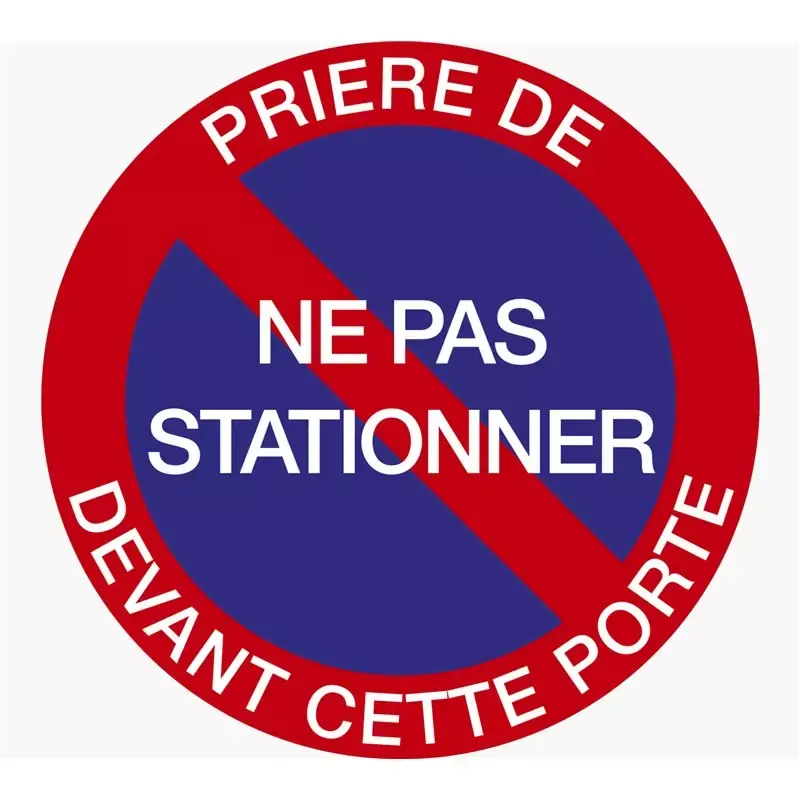 Panneau de signalisation "Ne pas stationner"