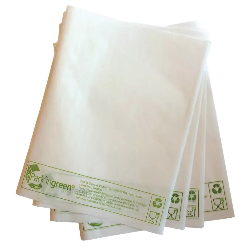 Papier alimentaire ingraissable écologique Pack'in Green