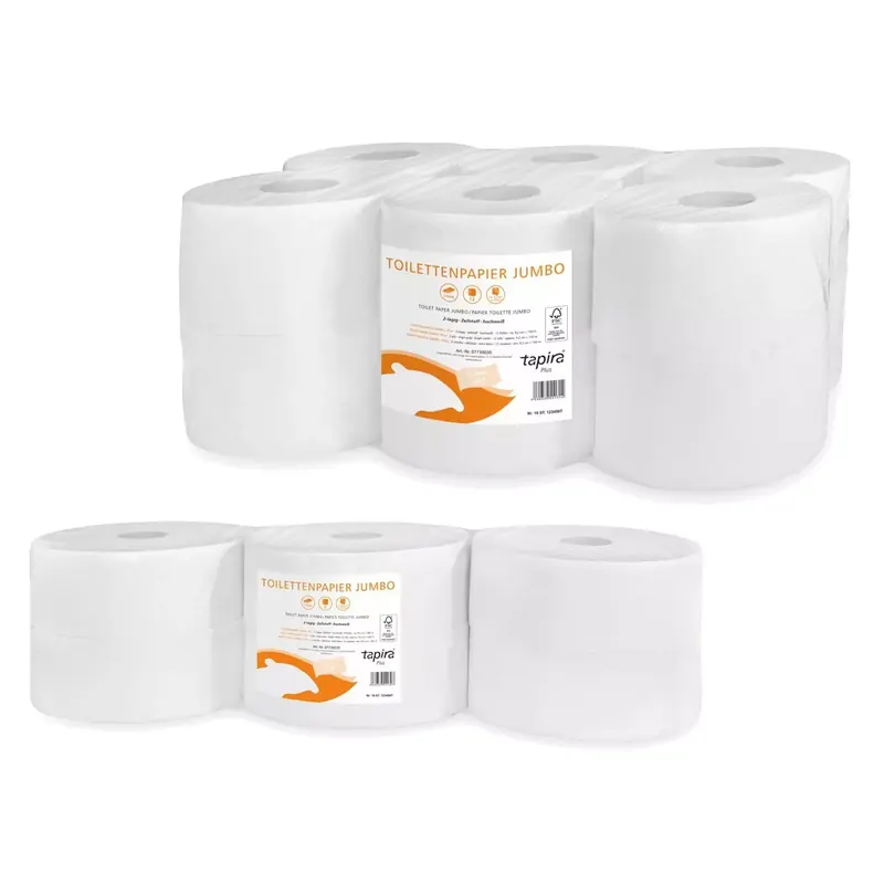 Papier hygiénique, gros rouleau, fibres 100% recyclées