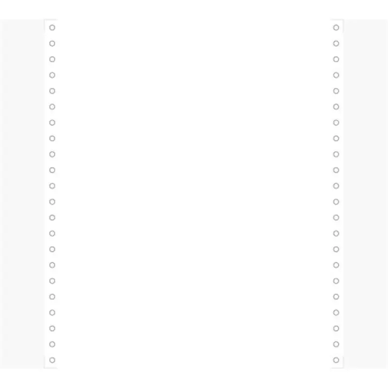 Papier listing en continu Exacompta 240 mm × 11" 1 pli 70 g blanc (carton de 2000 feuilles)