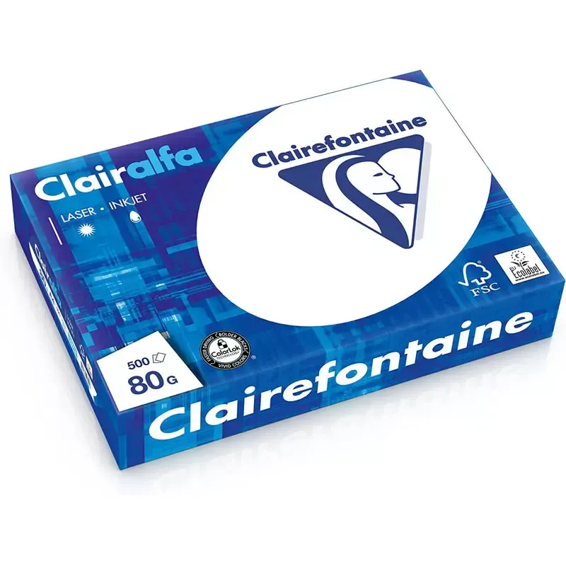 Papier multifonction Clairefontaine A4 en 80 g/m2 extra blanc