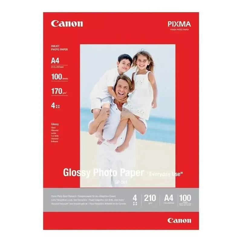 Papier photo Canon GP-501 brillant A4 200 g/m² (100 feuilles)