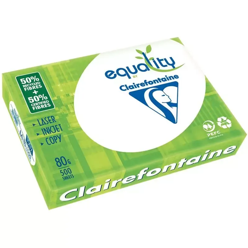 Papier recyclé Clairefontaine A4 80 g blanc (ramette de 500 feuilles)
