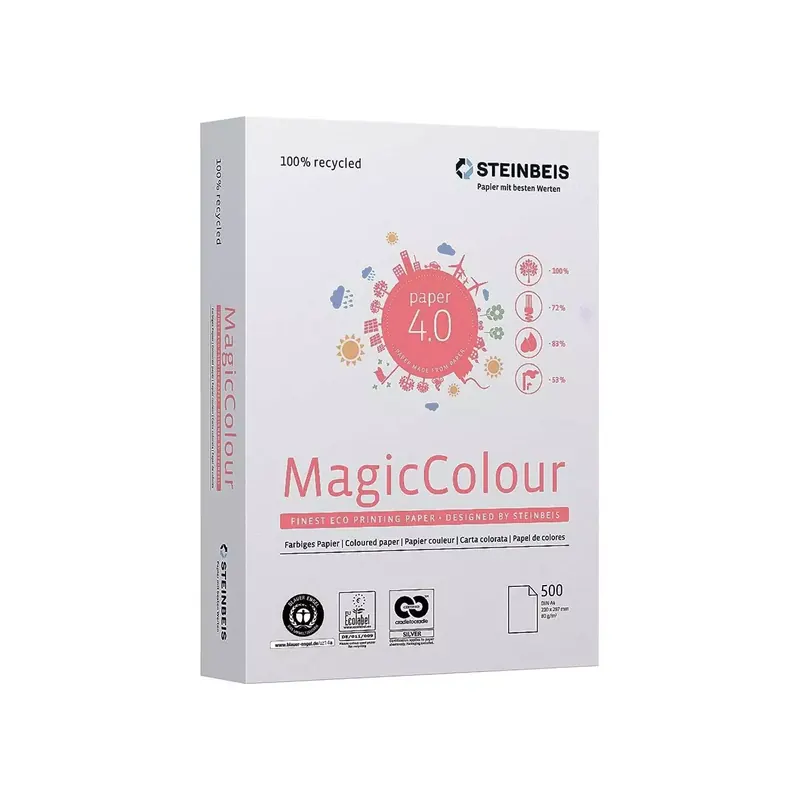 Papier recyclé couleurs pastel