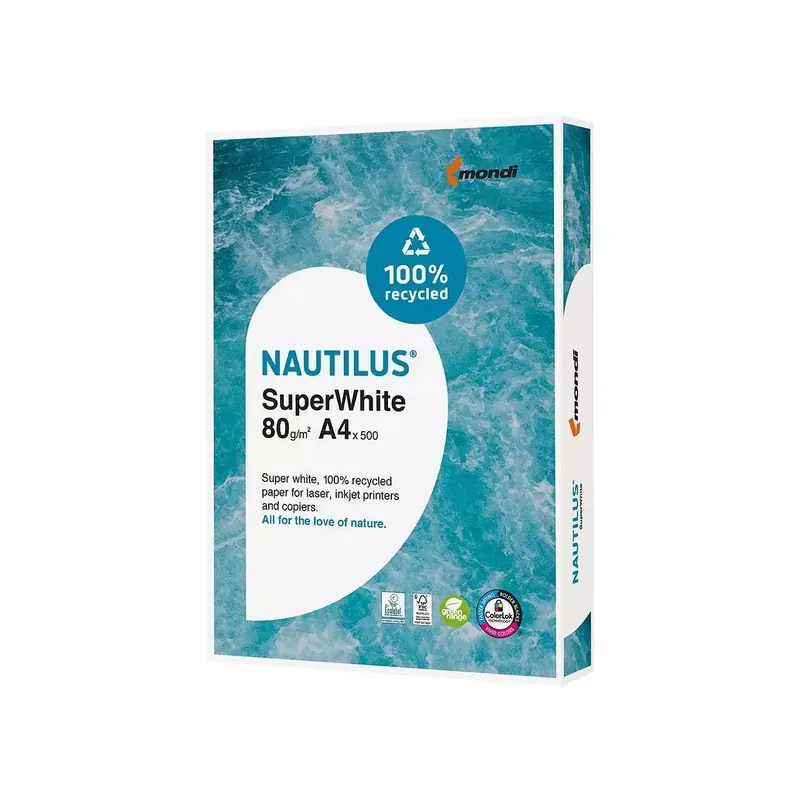 Papier recyclé Nautilus Super White
