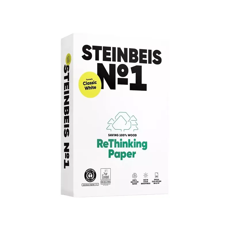 Papier recyclé Steinbeis « Classic White » grande qté