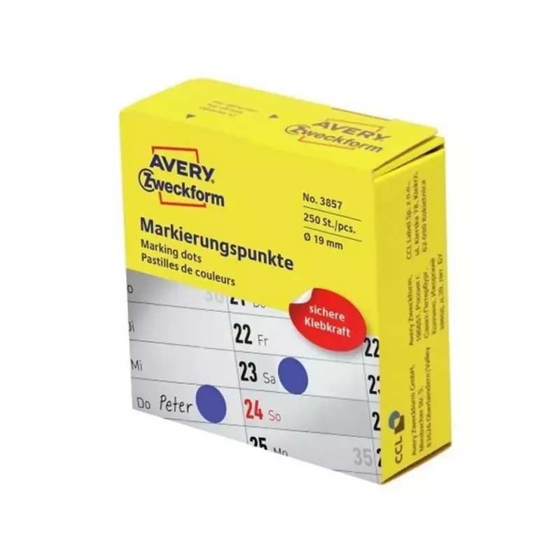 Pastille de couleur, 19 mm, bleu