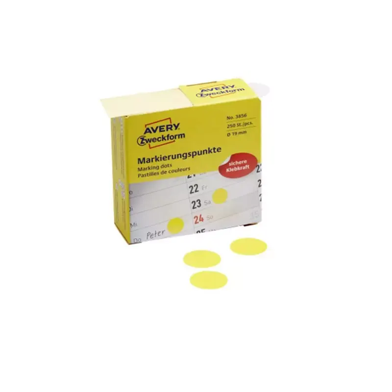 Pastille de couleur, 19 mm, jaune